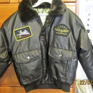 Boys Military Style Aviator flight jacket NWT